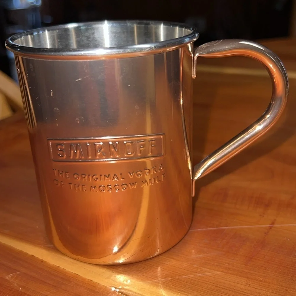 One Smirnoff “The Original Vodka Of The Moscow Mule” Copper Mug